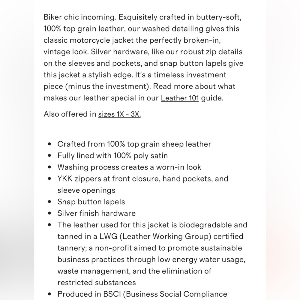 Quince Leather Jacket - Picture 6 of 7